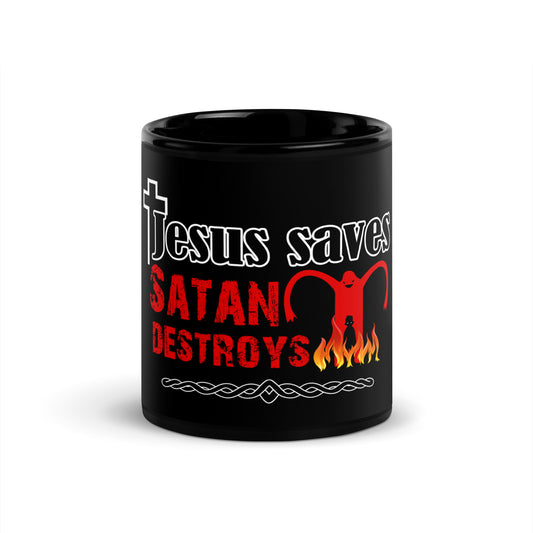BeyondYou Black Glossy Mug