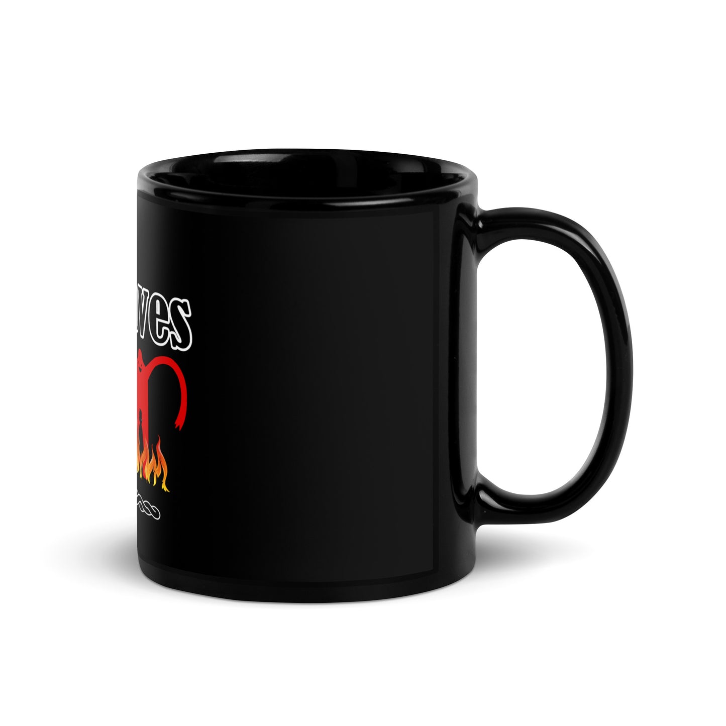 BeyondYou Black Glossy Mug