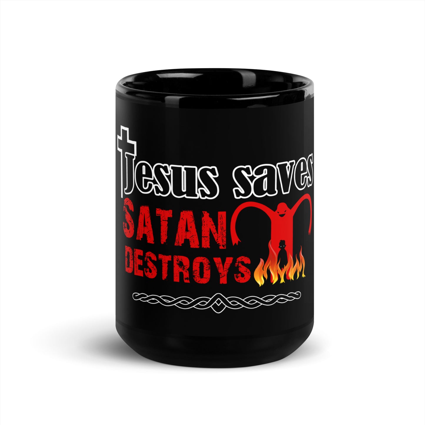 BeyondYou Black Glossy Mug