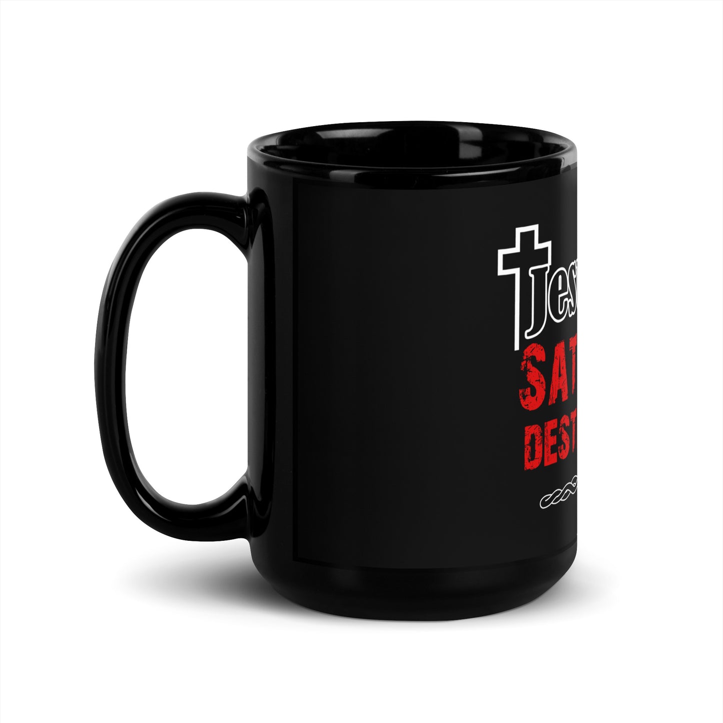 BeyondYou Black Glossy Mug