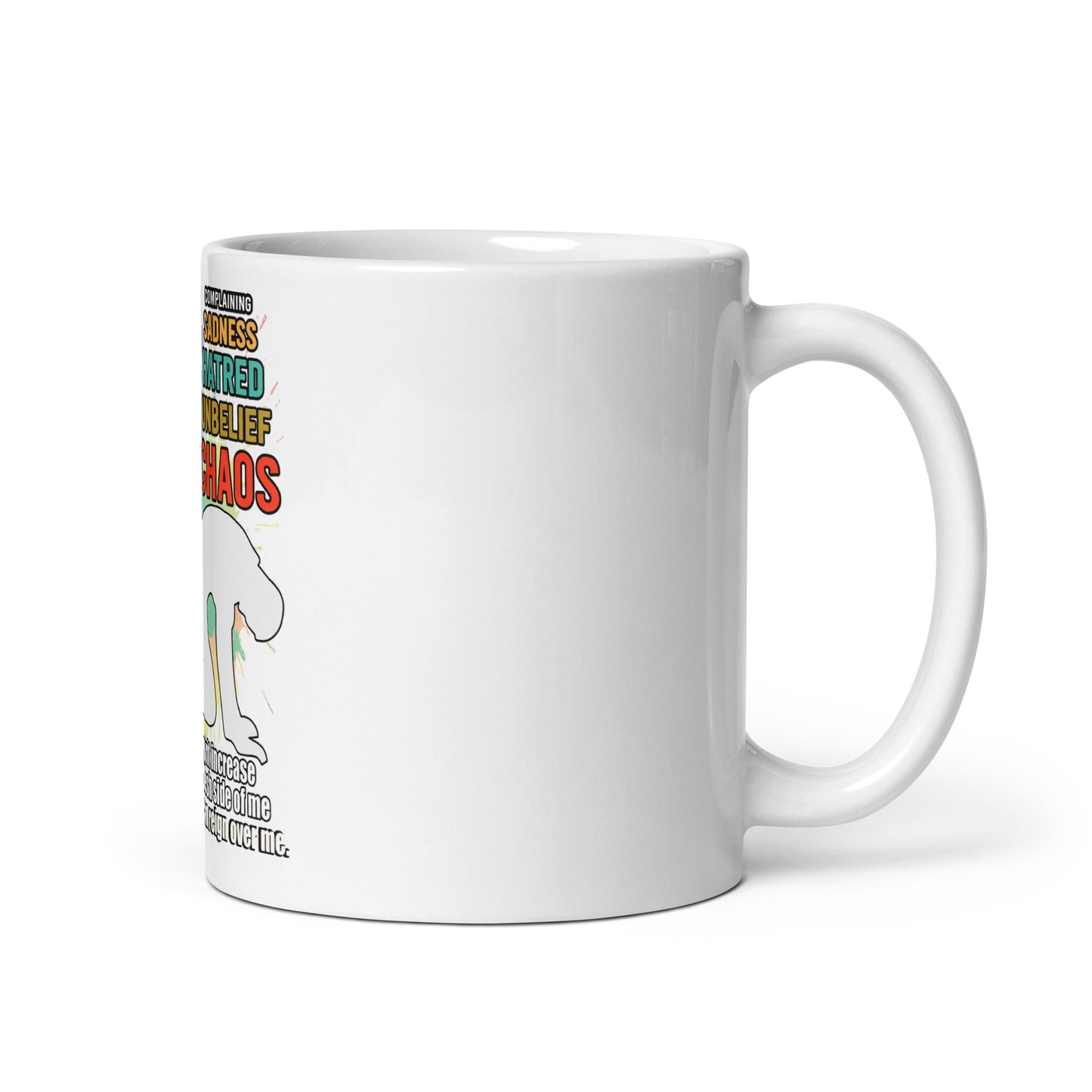 White glossy mug