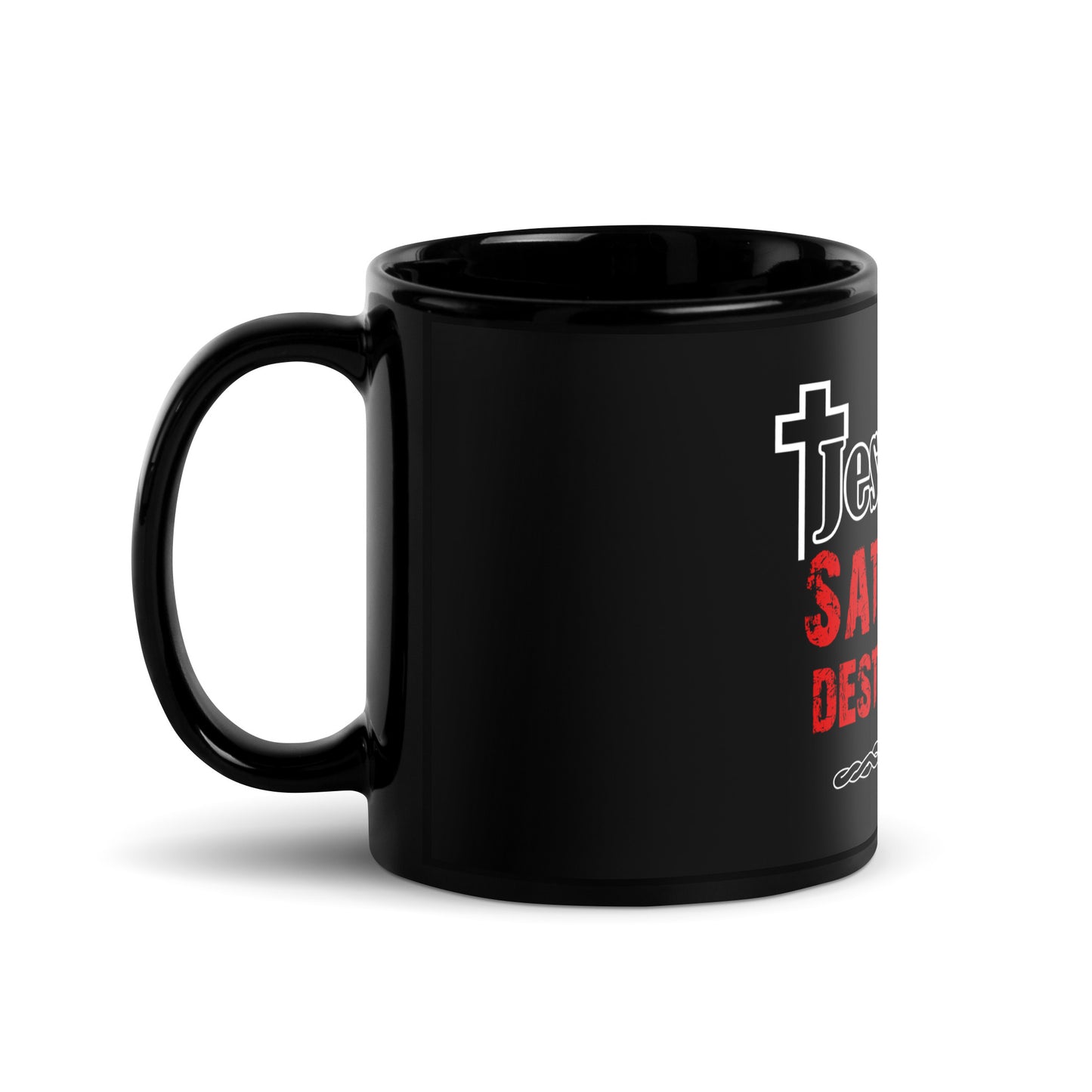 BeyondYou Black Glossy Mug